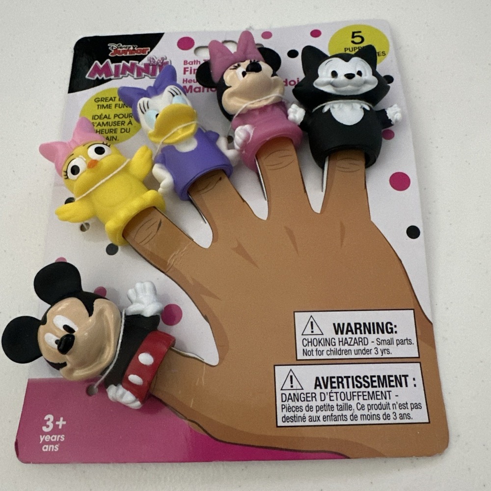 Minnie Mouse Vinyl Finger Puppets Minnie Mickey Daisy Cuckoo Loca Figaro